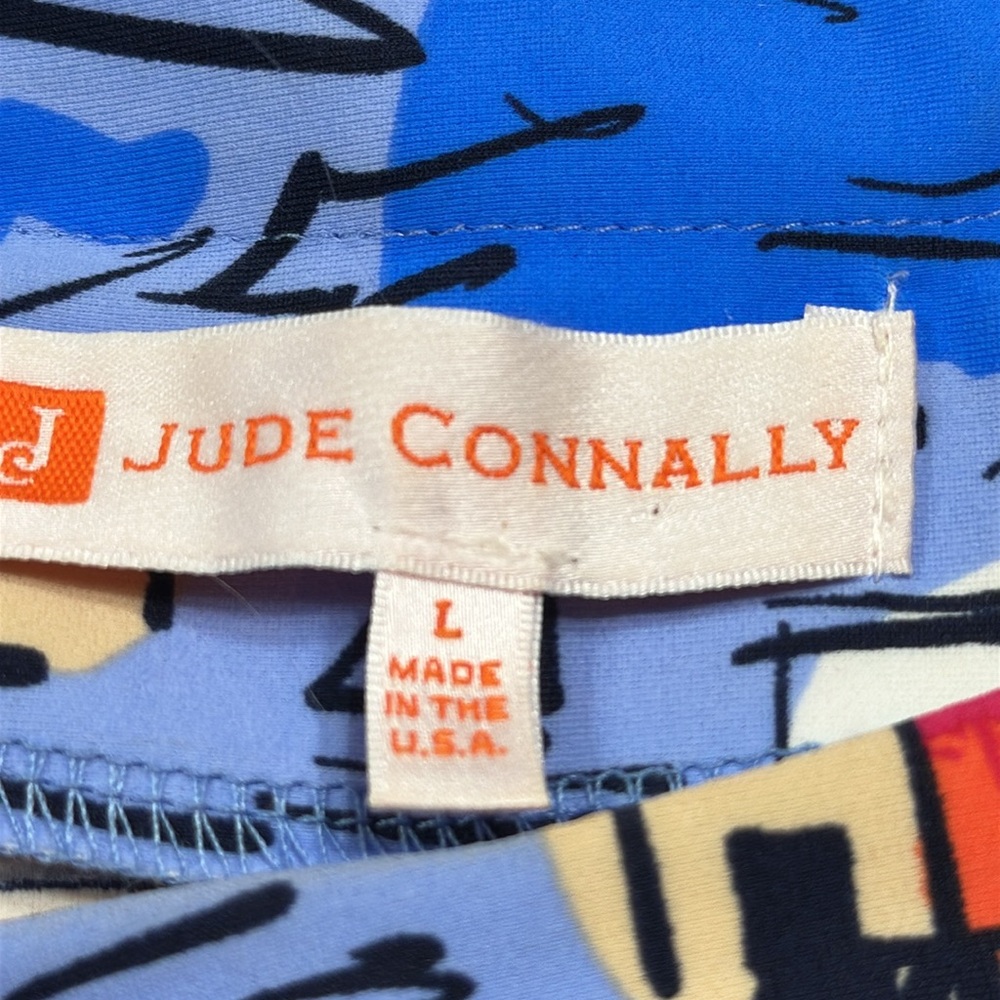 Jude Connally Blue Santorini Dress Resort Wear size large - Picture 2 of 12
